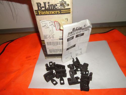 B-LINE FASTNERS #BE-5-8 FLANGE BEAM CLAMP 97 IN BOX 5/16&#034;-1/2&#034; FLANGE 1123
