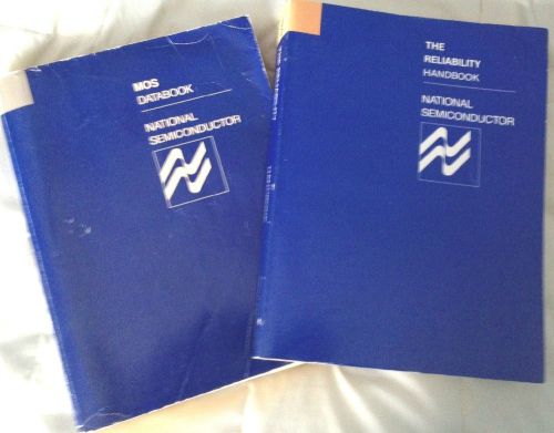 2 each national semiconductor data books: mos &amp; reliability handbook for sale