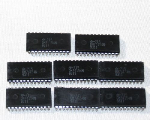 74154 National Semiconductor DM74154N 4 Line to 16 Line Decoders QTY-8