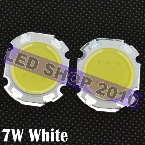 5pcs 7w pure white cob high power roundness led light emitting diode 550lm for sale