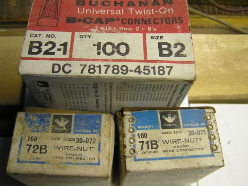 3 partial boxes of wire nuts.