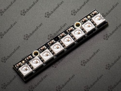 WS2812 LED STICK - 8 X WS2812 5050 RGB LED WITH INTEGRATED DRIVERS