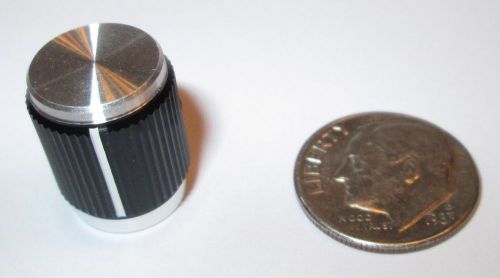 ALCO SOLID ALUMINUM, MACHINED TWO TONED  KNOB, # KN500BA1/8  FOR 1/8&#034; SHAFT  NOS