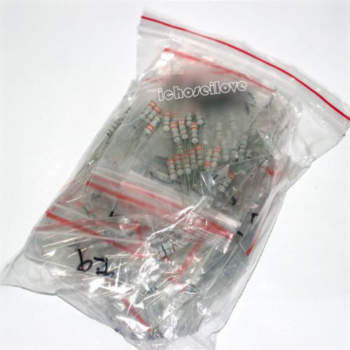 480pcs 1w metal film resistor set 1k-2m 5% assortment kit 48 value each 10pcs for sale