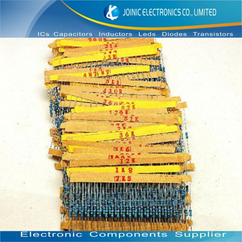 1/4w metal film resistor 1%,122 kinds value,20 pcs each value, total 2440 pcs for sale
