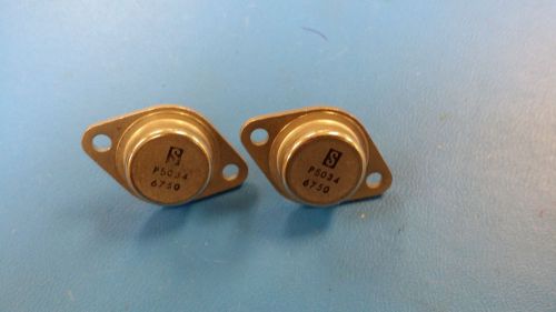 (2 pc)p5034 (nte-130)power transistor, npn, 60v, to-3; transistor polarity:npn; for sale