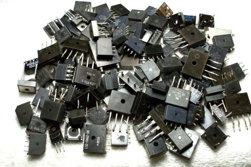 More than 110 various style BRIDGE RECTIFIERS removed from equipment
