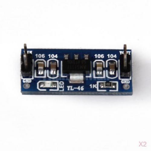 2x dc 6v-12v to 5v 800ma ams1117-5v power supply module for arduino diy test for sale