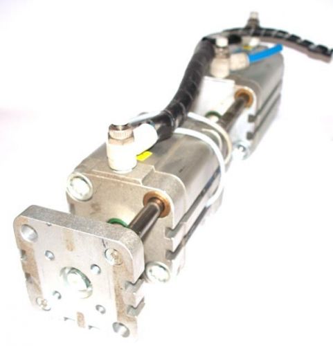 2 festo advul-40 dual pneumatic cylinder assy+adapter for sale