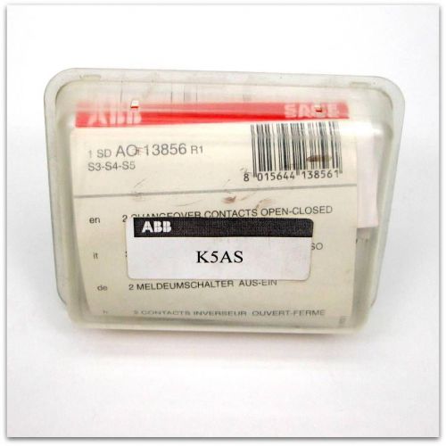 Abb k5as auxilary switch kit s3/s6 new in sealed package for sale