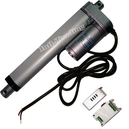 Heavy duty 8inch stroke linear actuator&amp;wireless remote 330lbs max lift dc 12v for sale