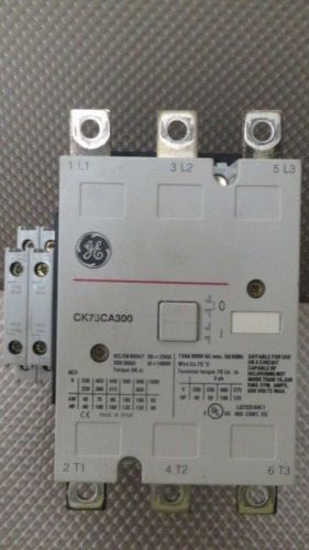 GE CONTACTOR 156 AMP 600 VAC 125HP WITH 120V COIL MODEL CK75CA300