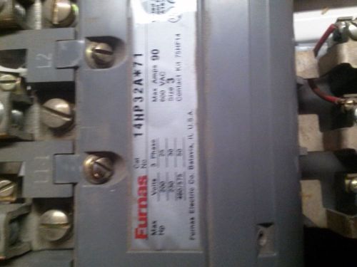 Furnas 14hp32A*71 3PHASE 90 CONTACTOR