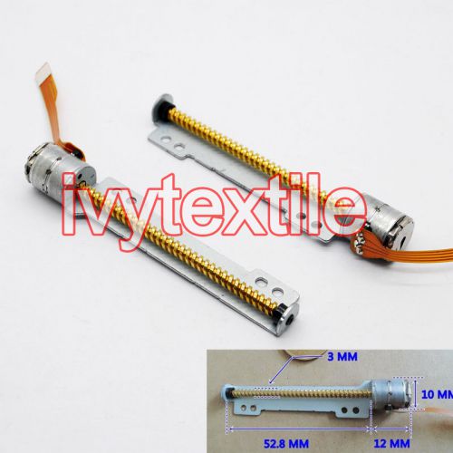 2pcs dc 2 phase 4 wire micro hybrid stepper motor with 52mm division wire rod for sale