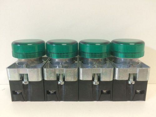 (4) guaranteed good used automation direct green pilot lights ecx-1050 for sale