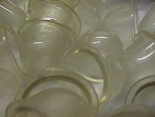 100 VINTAGE FROSTED CLEAR PLASTIC INSTRUMENT LENS