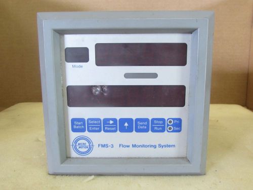 MICRO MOTION FMS-3 FLOW MONITORING SYSTEM USED