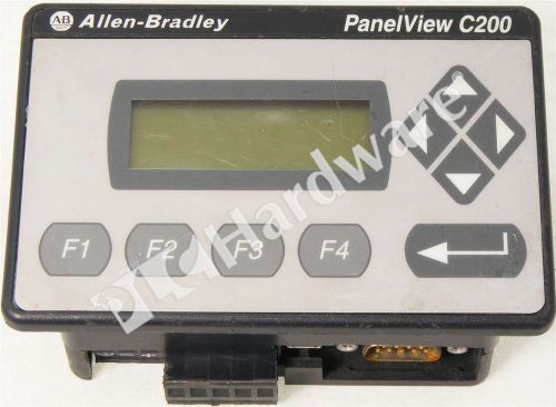 Allen Bradley 2711C-F2M /B PanelView C200 Mono/Keypad/RS-232(DH-485)/DF1, Read!