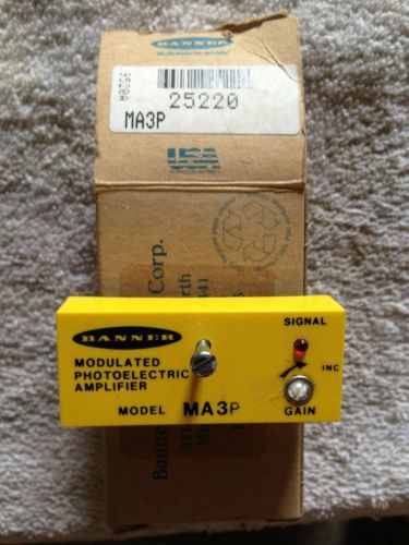 Banner MA3P Modulated Photoelectric Amplifier NEW 25220