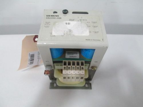New siemens 4av2200-2ab power supply 415/400/385/245v-ac 24v-dc 1ph d244954 for sale