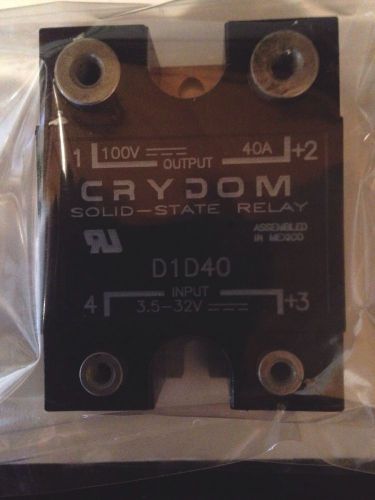 CRYDOM D1D40 Solid State Relay,Input,VDC,Output,VDC