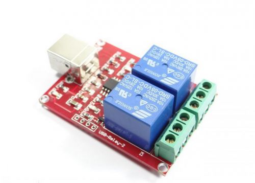 1pcs x Brand New USB Relay 2 Channel  Programmable  Computer Control