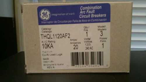 THQL1120AF2 Plug in Arc Fault Breaker combination arc 20A