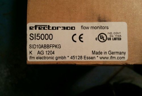 Ifm efector 300 flow monitor si 5000 for sale