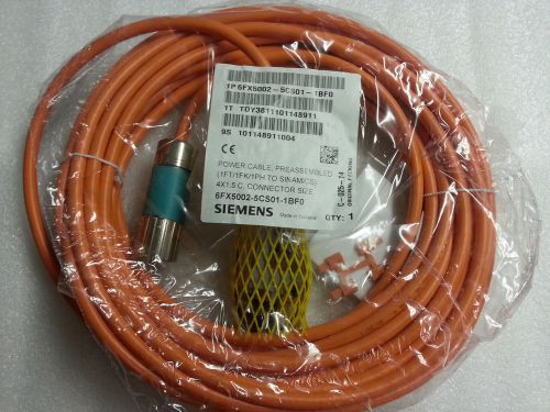 Lot of (6)Siemens Sinamics motor power cable, #6FX5002-5CS01-1BF0, 15m, 4 x 1.5C