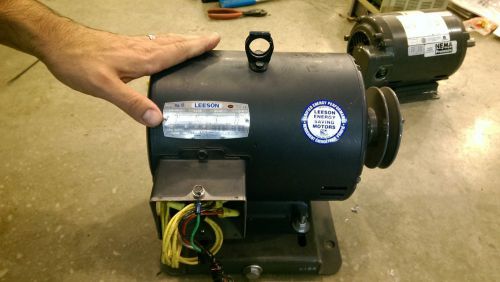 Leeson 5 hp electric motor - model # c184t17db39a for sale