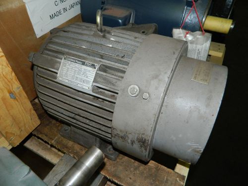 Fuji Electric 7.5 HP 3 Phase Induction Motor, MPF5133A, Fr 132S, 6000 RPM, Used