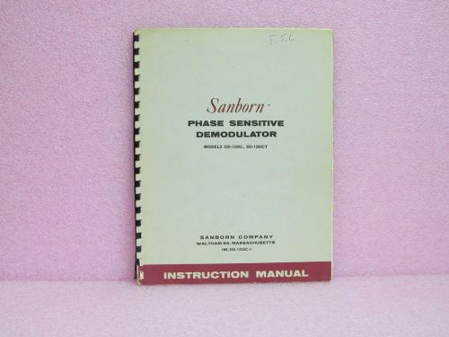 Sanborn/hp manual 350-1200c, 350-1200ct phase sensitive demod. instr. man. w/sch for sale