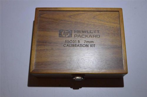 &#034;empty wood box&#034; hewlett packard 85031 b 7mm calibration kit for sale