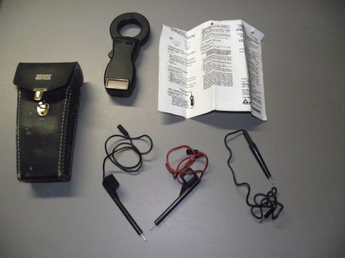 Vintage amprobe (model acd-1) ohmmeter kit with leather case+manual+accessories for sale