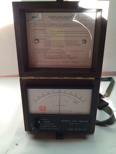 Canoga controls corp. magnetic field analyzer  in excellent condition vintage for sale