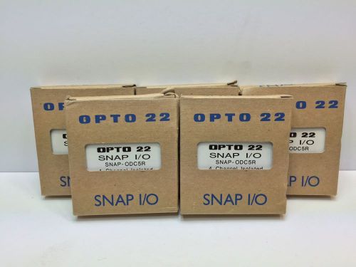 (5) NEW! OPTO 22 SNAP I/O MODULES SNAP-ODC5R SNAPODC5R 4 CHANNEL ISOLATED
