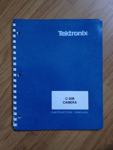 Tektronix C-30B Camera Instruction Manual