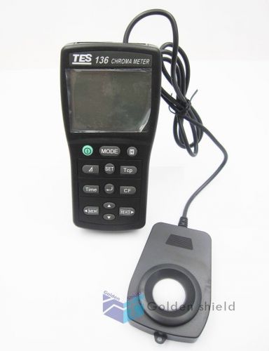 Tes-136 chroma meter triple display, 4-digit lcd reading brand new and original for sale