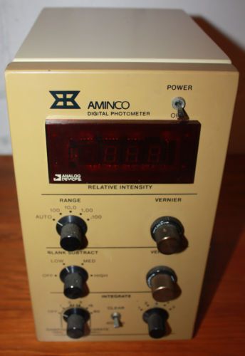 American Instrument Company Digital Photometer, AMINCO Light Meter Range Vernier