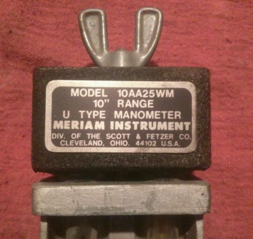 Meriam 10&#034; U Type Manometer, New, Never used, Not in original packaging.