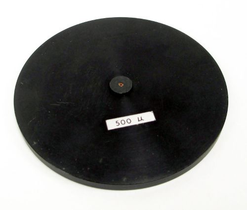 Oriel 500um Unmounted Pinhole Aperture 2-3/8&#034; Diameter Plate ~ Optical Laser