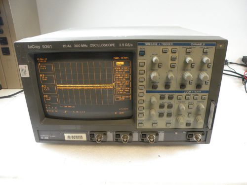 LECROY MODEL 9361 DUAL CHANNEL 300 MHZ OSCILLOSCOPE 2.5GS/s