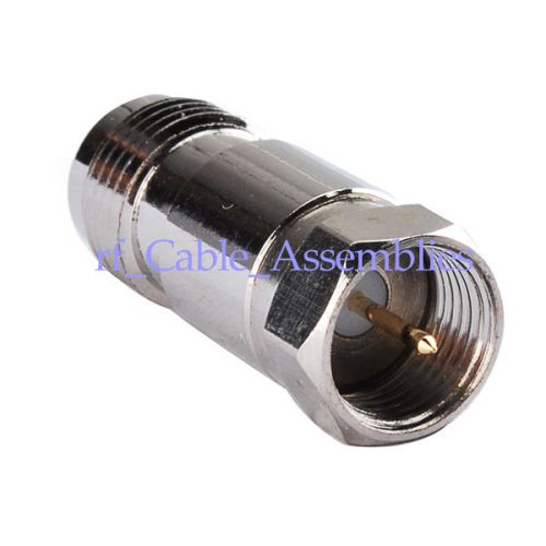 10x tnc female jack to f male plug coax straight rf adapter connector for wifi for sale