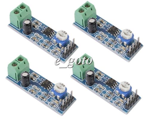 4pcs LM386 Audio Amplifier Module Board 5V-12V Adjustable Resistance for Arduino