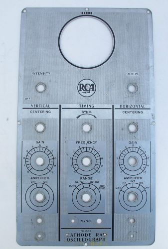 Vintage RCA Cathode Ray Oscillograph Model No. 155A Front Plate Panel Parts