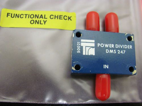 TECHINCAL RESEARCH DMS247 POWER DIVIDER SMA (f)  (TESTED)