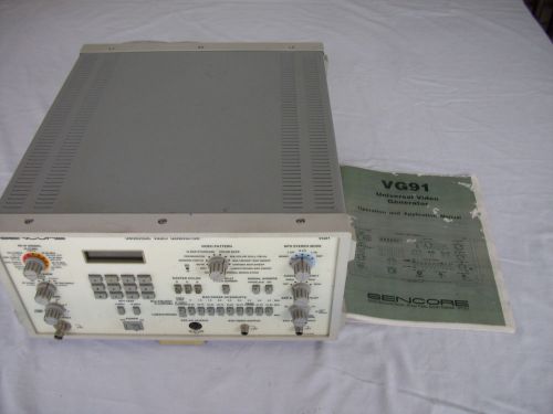 Sencore VG91 Universal Video Generator and Operation Manual