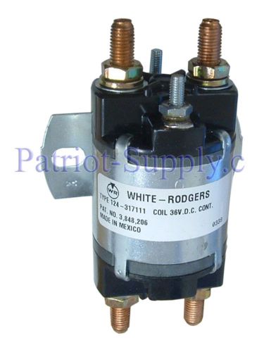 WHITE RODGERS 124-317111 Solenoid, SPDT, 36 VDC Isolated Coil, Continuous Duty