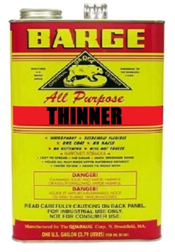 1 gallin barge thinner cement glue adhesive shoe repair for sale