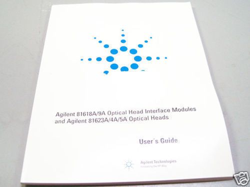 Agilent 81618a 9a  81623a 4a 5a  users manual for sale